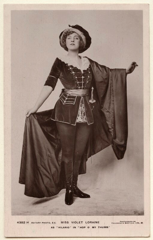 Violet loraine as hilario in 'hop o' my thumb' npg ax160095