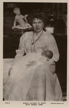 Ena, Queen of Spain with Infante Jaime NPG x74463