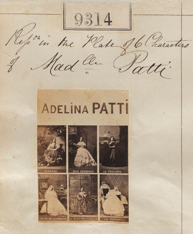 Adelina patti in costume for six different roles npg ax59127