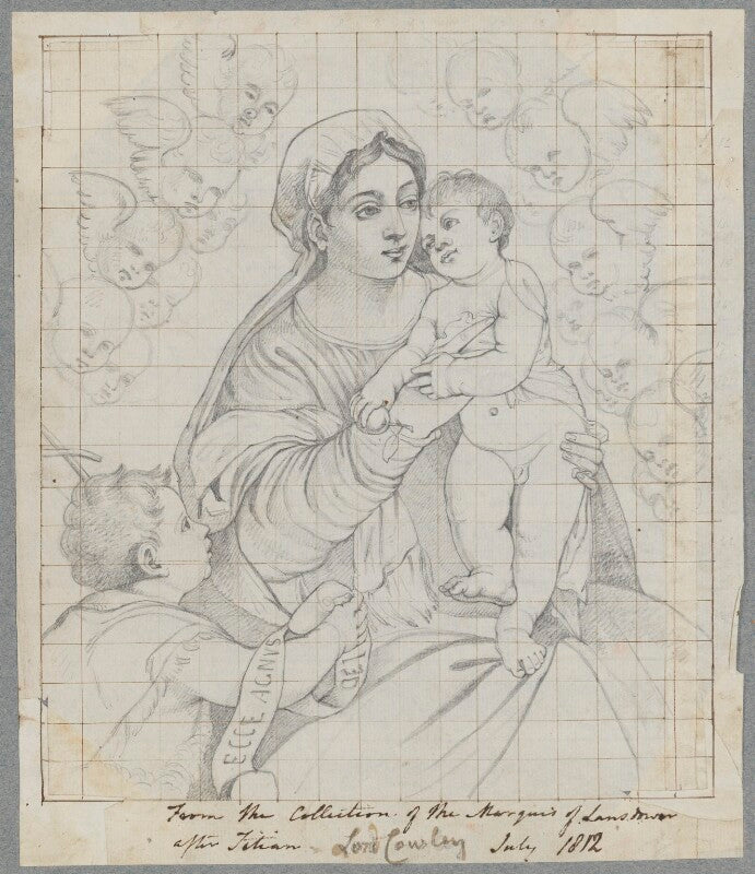 Madonna and child with st john npg d17486