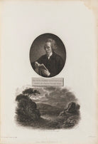 Joseph Townsend with 'View of the Escurial by Moon Light' NPG D34350