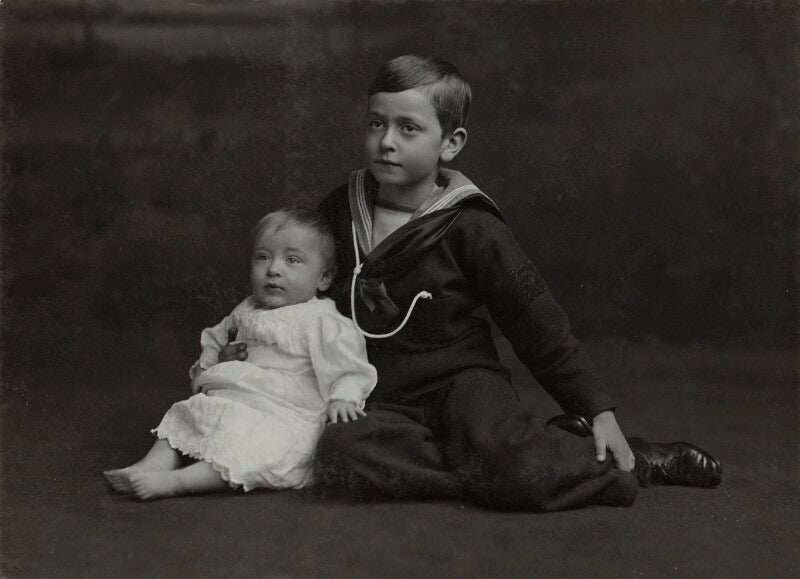 Louis mountbatten, earl mountbatten of burma; george mountbatten, 2nd marquess of milford haven npg ax29365