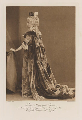 Lady Margaret Mary Spicer (née Fane) as Countess Zinotriff, Lady-in-Waiting to the Empress Catherine of Russia NPG Ax41248