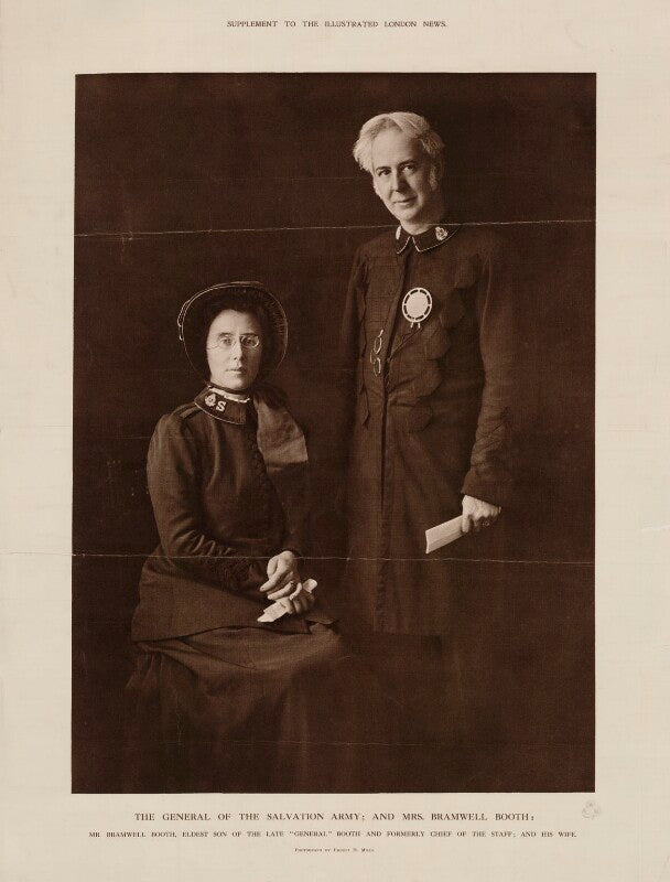 Florence eleanor booth (née soper); (william) bramwell booth npg x9212