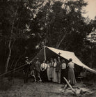 'General Palmer camping out' (William Jackson Palmer with others) NPG Ax68455