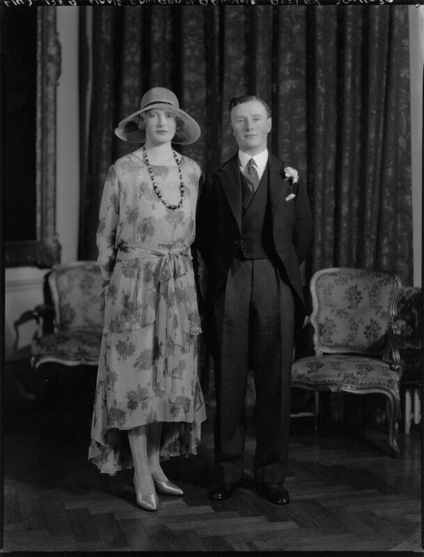 Hon. armyne margaret schofield (née astley); edward delaval henry astley, 22nd baron hastings npg x184698