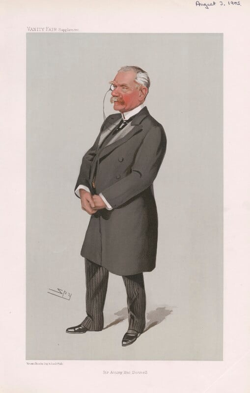 Antony patrick macdonnell, 1st baron macdonnell of swinford ('men of the day. no. 965. "sir antony mac donnell"') npg d45286