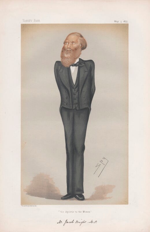 Jacob bright ('statesmen. no. 251.') npg d43795