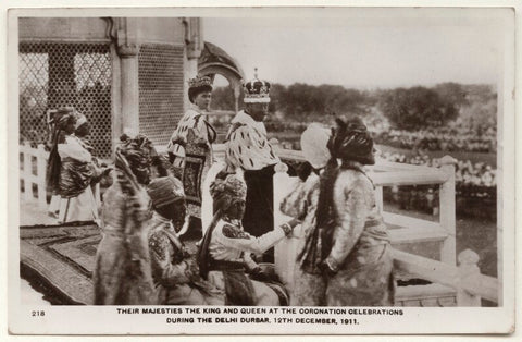 'Their Majesties the King and Queen at the Coronation celebrations during the Delhi Durbar' NPG x135949
