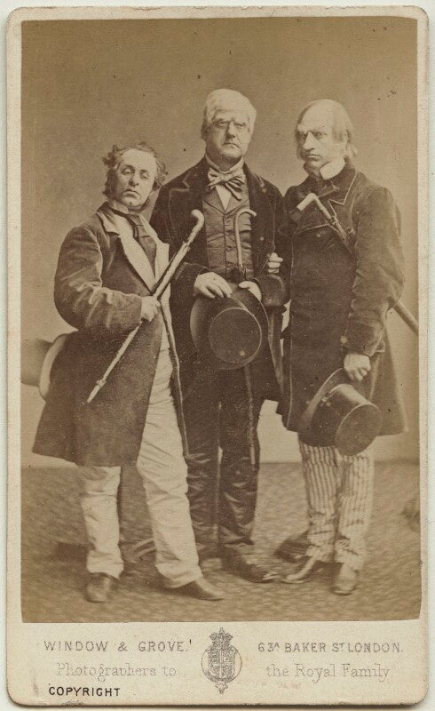 Thomas edward corrie burns righton; william j. hill; walter h. fisher in 'the happy land' npg ax18170