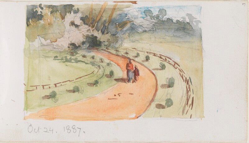 Road with two figures npg d23146(17)