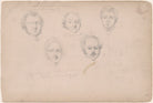 Mr R.K.R. Campbell; Mr Cullan; possibly Miss Twythorpe and two unknown sitters NPG D23313(9)