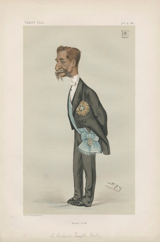 Sir richard temple, 1st bt ('statesmen. no. 350.') npg d43995