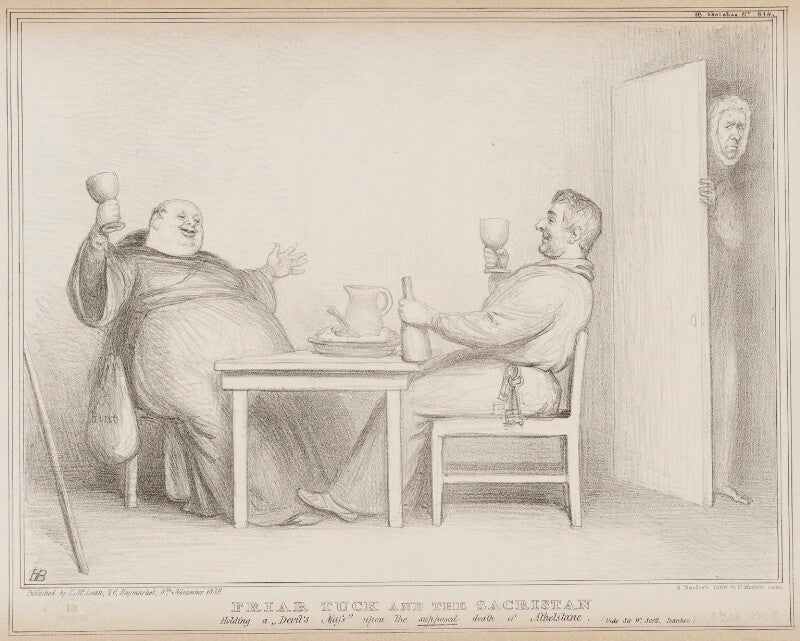 Friar tuck and the sacristan npg d41553