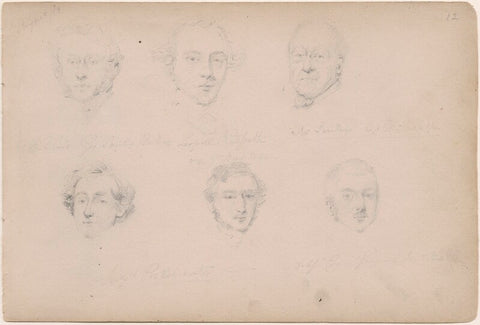 Leopold Redpath and five unknown men NPG D23313(18)