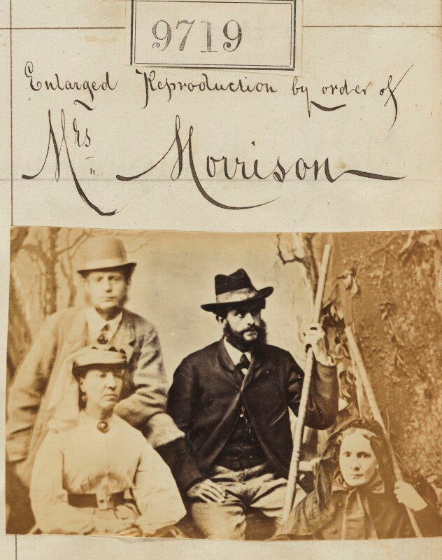 'enlarged reproduction by order of mrs morrison' (mrs frank morrison and three unknown sitters) npg ax59450