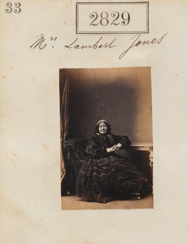 Mrs Lambert Jones NPG Ax52218