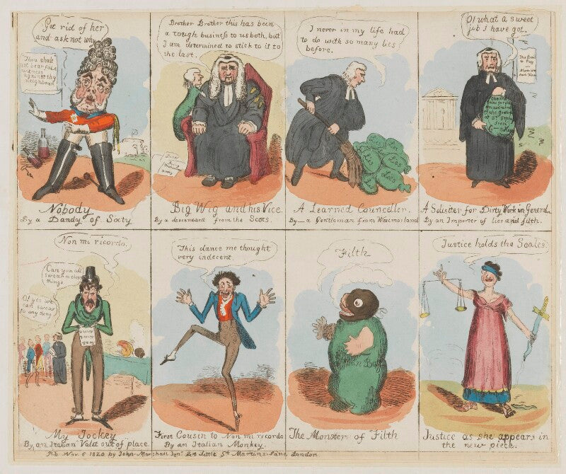Characters in the new piece now performing at the theatre royal cotten garden 1820 npg d46025b