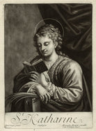 St Catherine reading NPG D11457