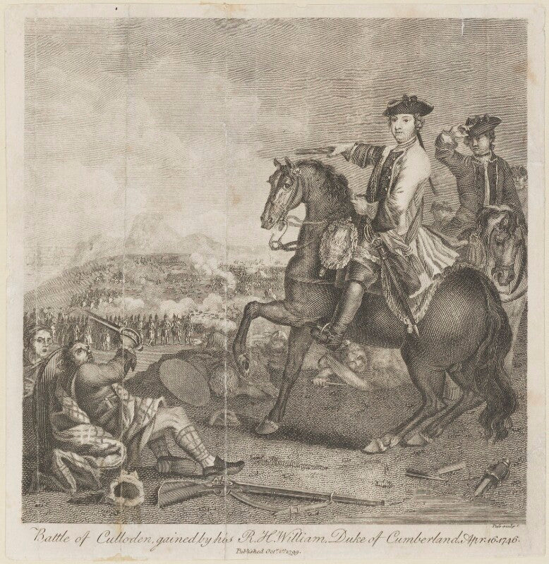 'battle of culloden' (william augustus, duke of cumberland) npg d14280