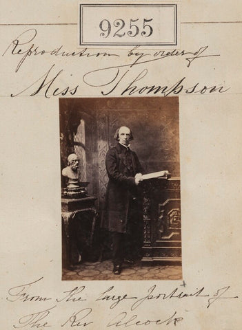 'Reproduction by order of Miss Thompson' NPG Ax59078