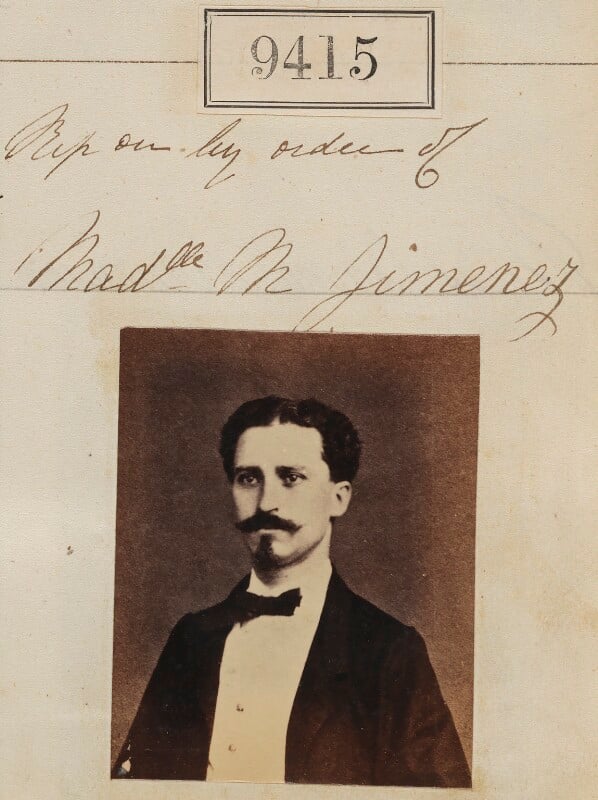 'reproduction by order of miss m jimenez' npg ax59221