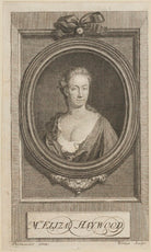 Eliza Haywood (née Fowler) NPG D13931