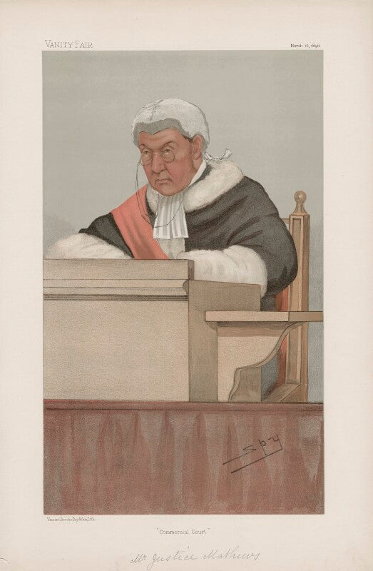 Sir james charles mathew ('judges. no. 45.') npg d44794