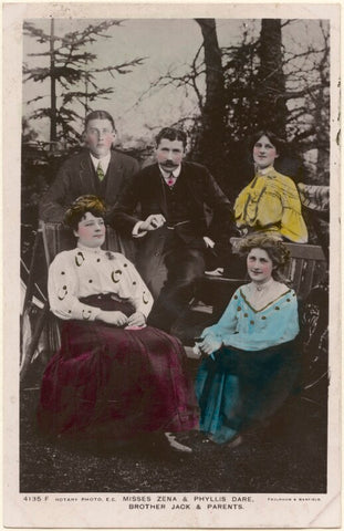 Harriette Amelia Dones (née Wheeler); Jack Dare; Arthur Albert Dones; Zena Dare (Florence Harriette Zena Dones); Phyllis Dare NPG x201046