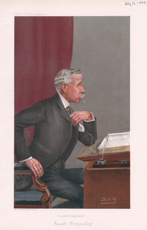 Ernest baggallay ('men of the day. no. 962. "a popular magistrate"') npg d45283