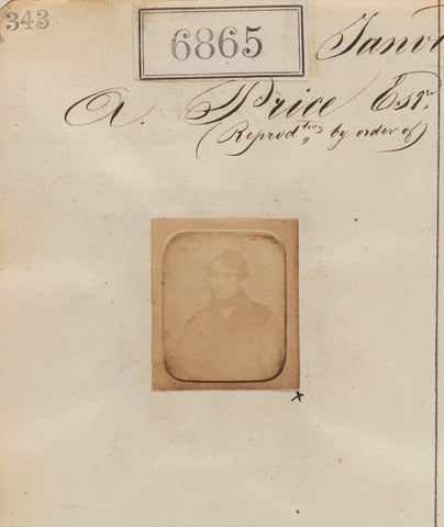 'Reproduction by order of A. Price' NPG Ax56787