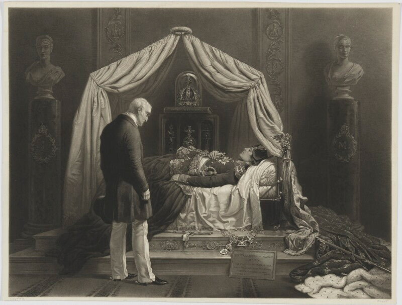 The duke of wellington visiting the effigy and personal relics of napoleon (arthur wellesley, 1st duke of wellington) npg d13760