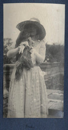 Julian Vinogradoff (née Morrell) with her dog 'Nutty' NPG Ax141388