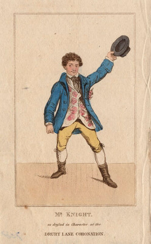 Edward Knight as dressed in character at the Drury Lane Coronation NPG D8447