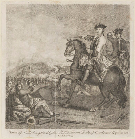 'Battle of Culloden' (William Augustus, Duke of Cumberland) NPG D14280