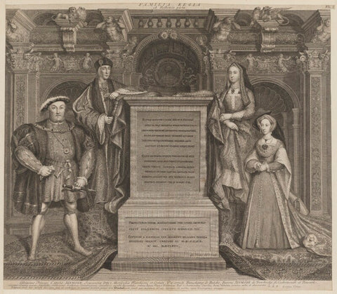 King Henry VIII; King Henry VII; Elizabeth of York; Jane Seymour NPG D18545
