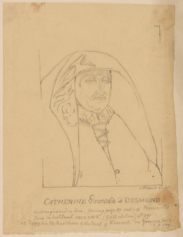 Unknown woman, formerly known as Catherine (née FitzGerald), Countess of Desmond NPG D23295