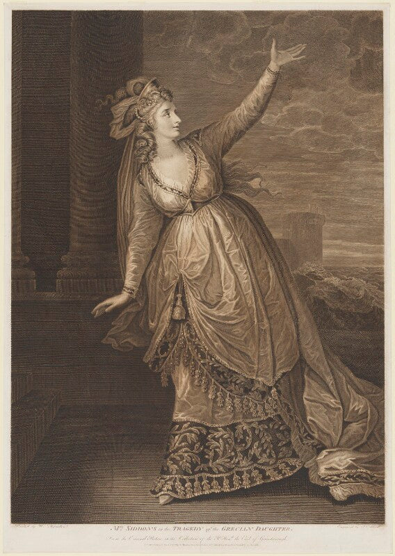 Sarah siddons (née kemble) ('mrs siddons in the tragedy of the grecian daughter') npg d10715