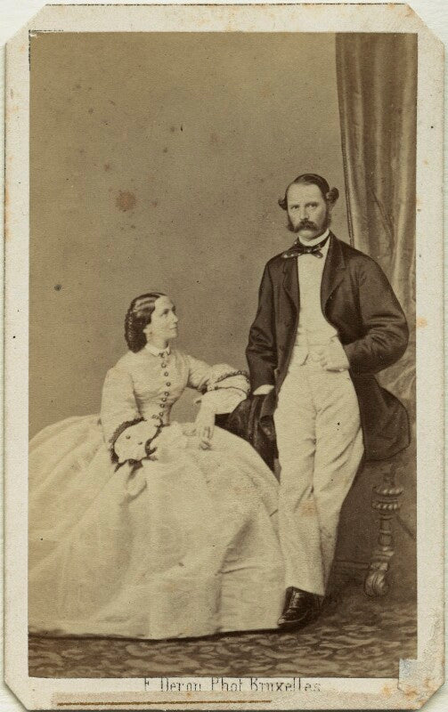 Louise, queen of denmark; christian ix, king of denmark npg x74387