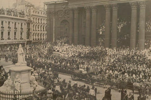 Queen Victoria's Diamond Jubilee Procession - In front of St Paul's Cathedral NPG x87194