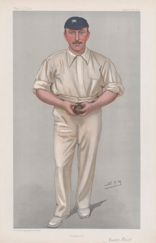 George herbert hirst ('men of the day. no. 889. "yorkshire"') npg d45184