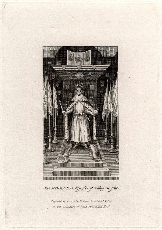 'his highness effigies standing in state' (oliver cromwell) npg d8497
