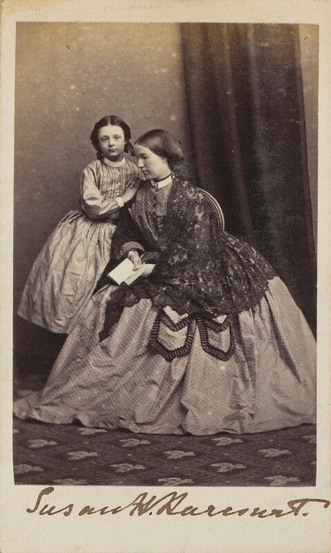 Edith (née harcourt), countess of winchilsea and nottingham; lady susan harriet harcourt (née holroyd) npg ax68068