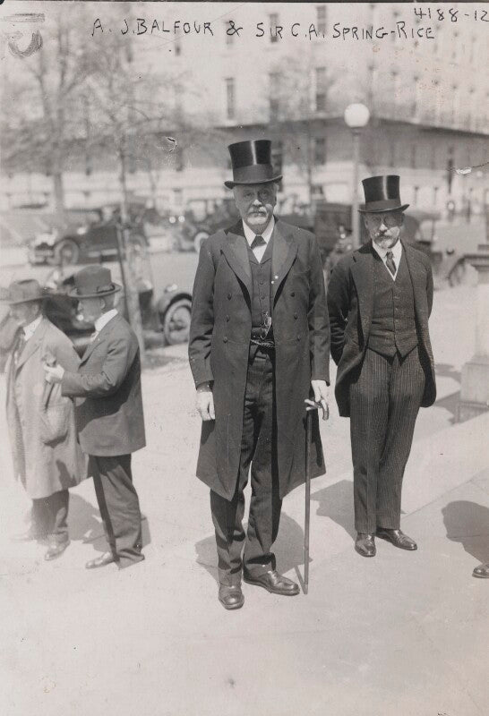 Arthur james balfour, 1st earl of balfour; sir cecil arthur spring rice npg x197888