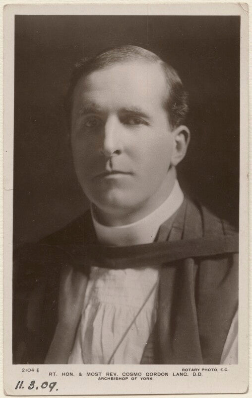 Cosmo gordon lang, baron lang of lambeth npg x12162