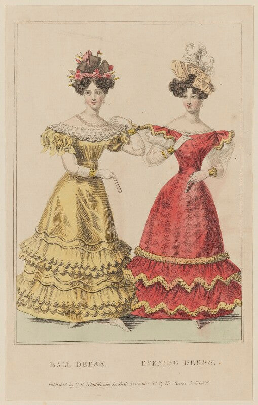 'ball dress. evening dress', january 1828 npg d47621