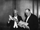 David Lloyd George; Winston Churchill NPG x88294