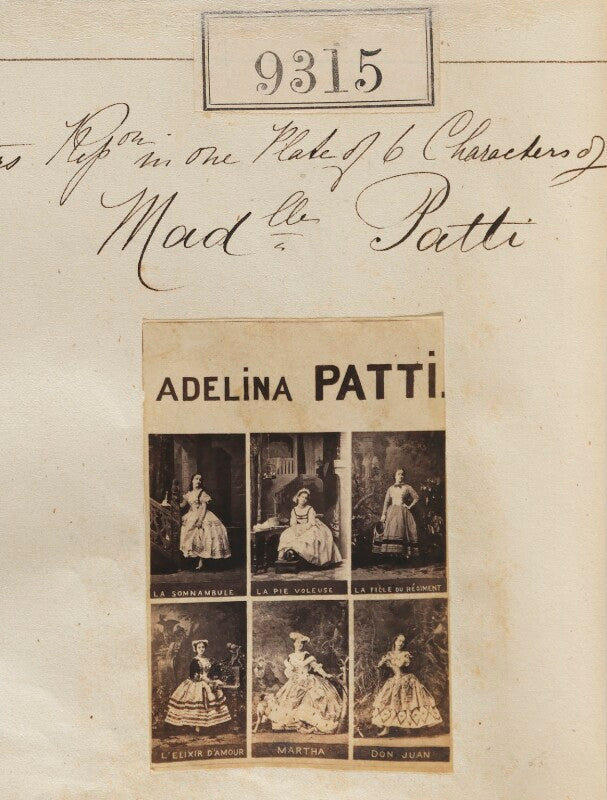 Adelina patti in costume for six different roles npg ax59128
