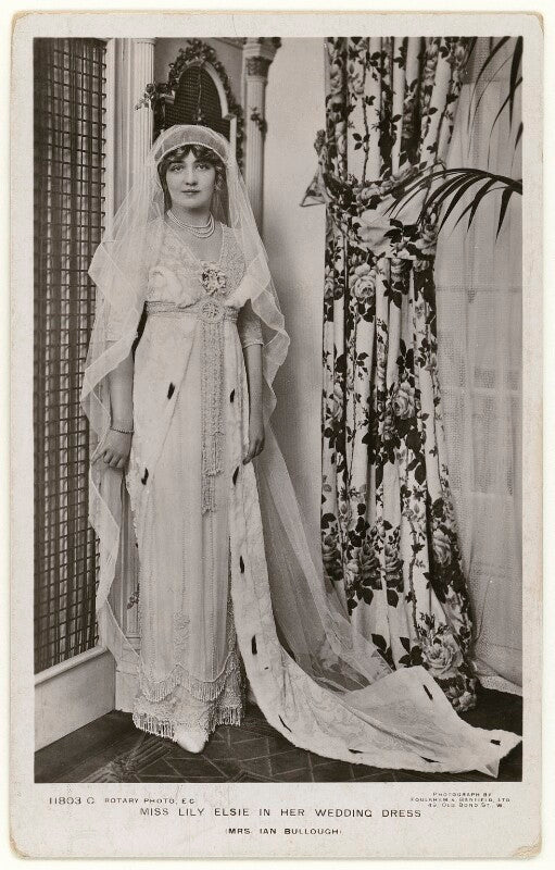 'lily elsie in her wedding dress' (lily elsie) npg x201137