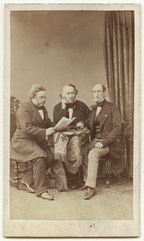 John bright; richard cobden; michel chevalier npg x4325